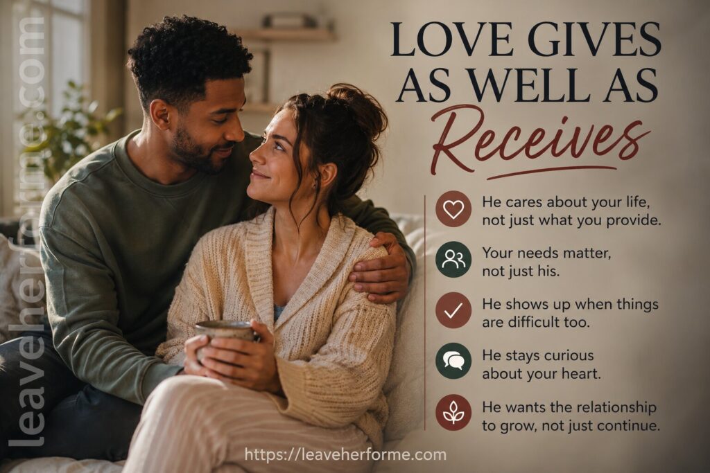Love Gives as Well as Receives