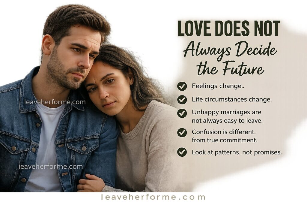 Love alone does not always determine the future of a relationship