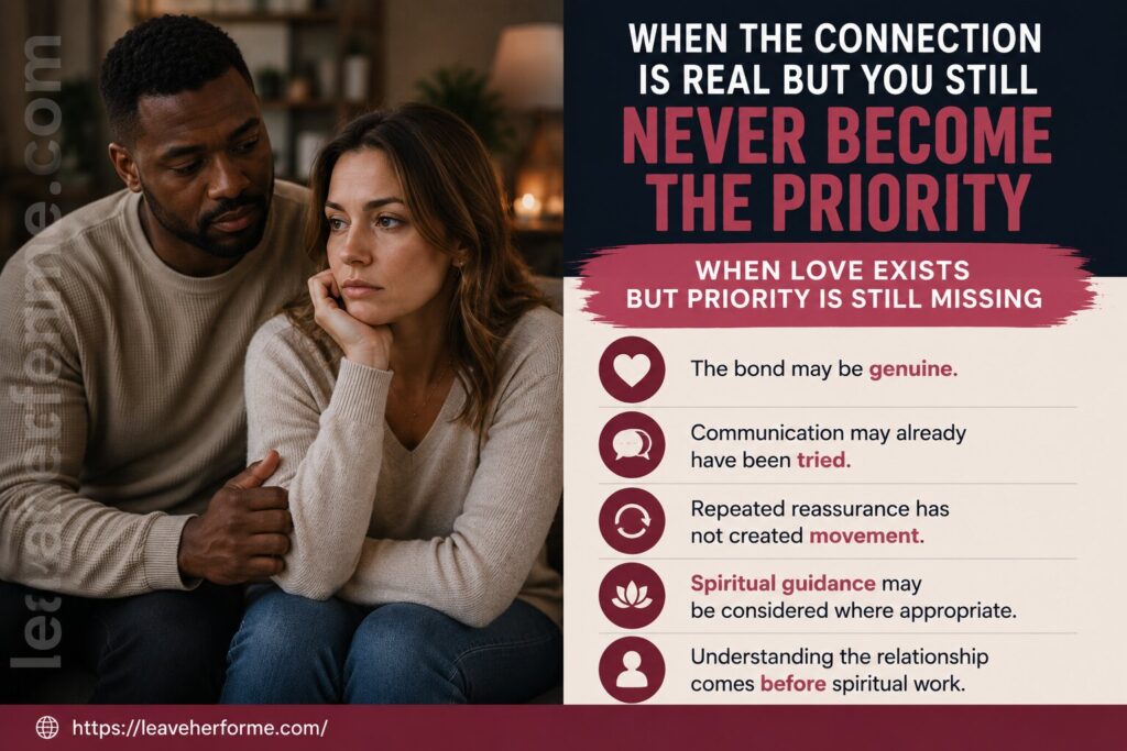 Reflecting on a real connection that still lacks priority and commitment