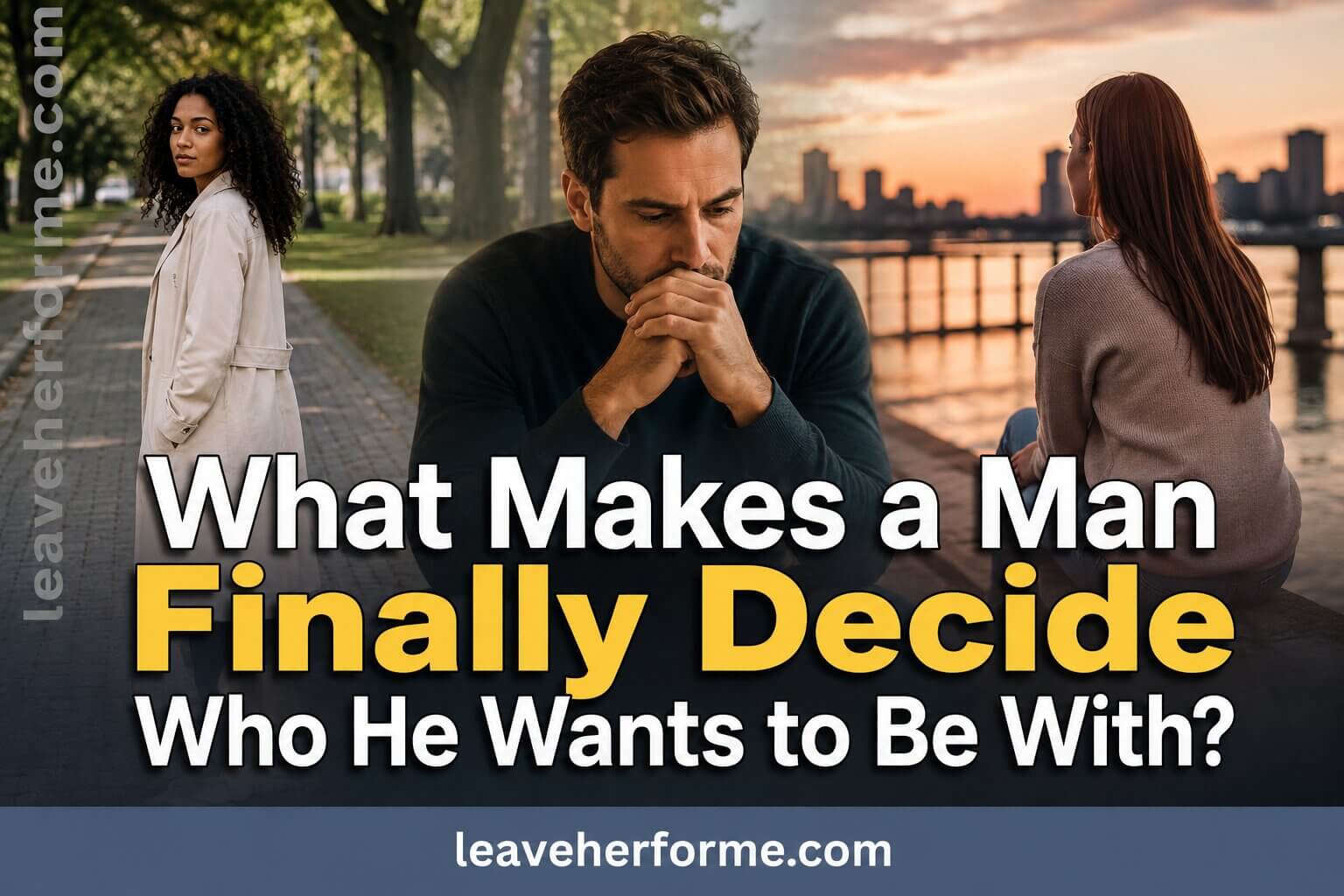 What makes a man finally decide who he wants to be with when he has feelings but remains divided