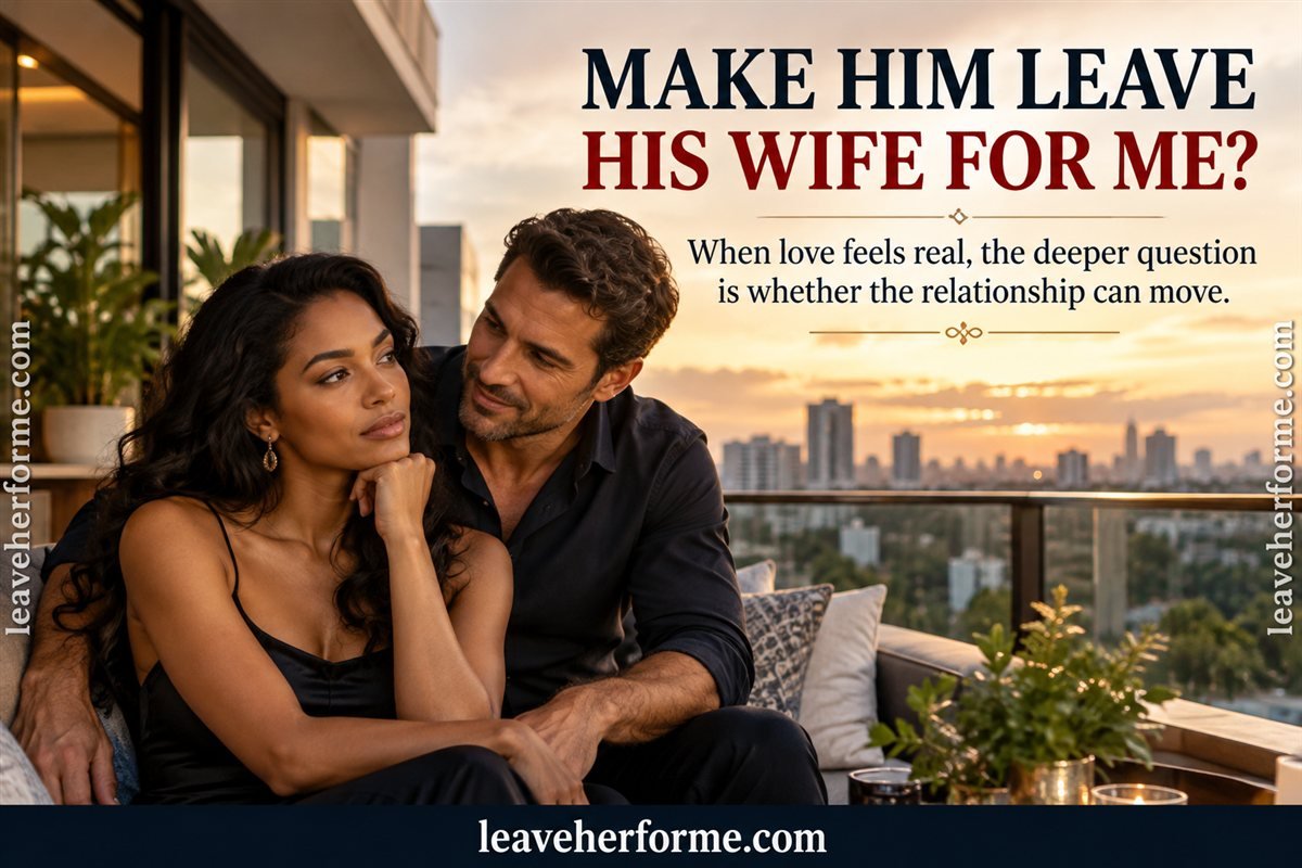 Woman considering spiritual help to move a relationship with a married man toward commitment